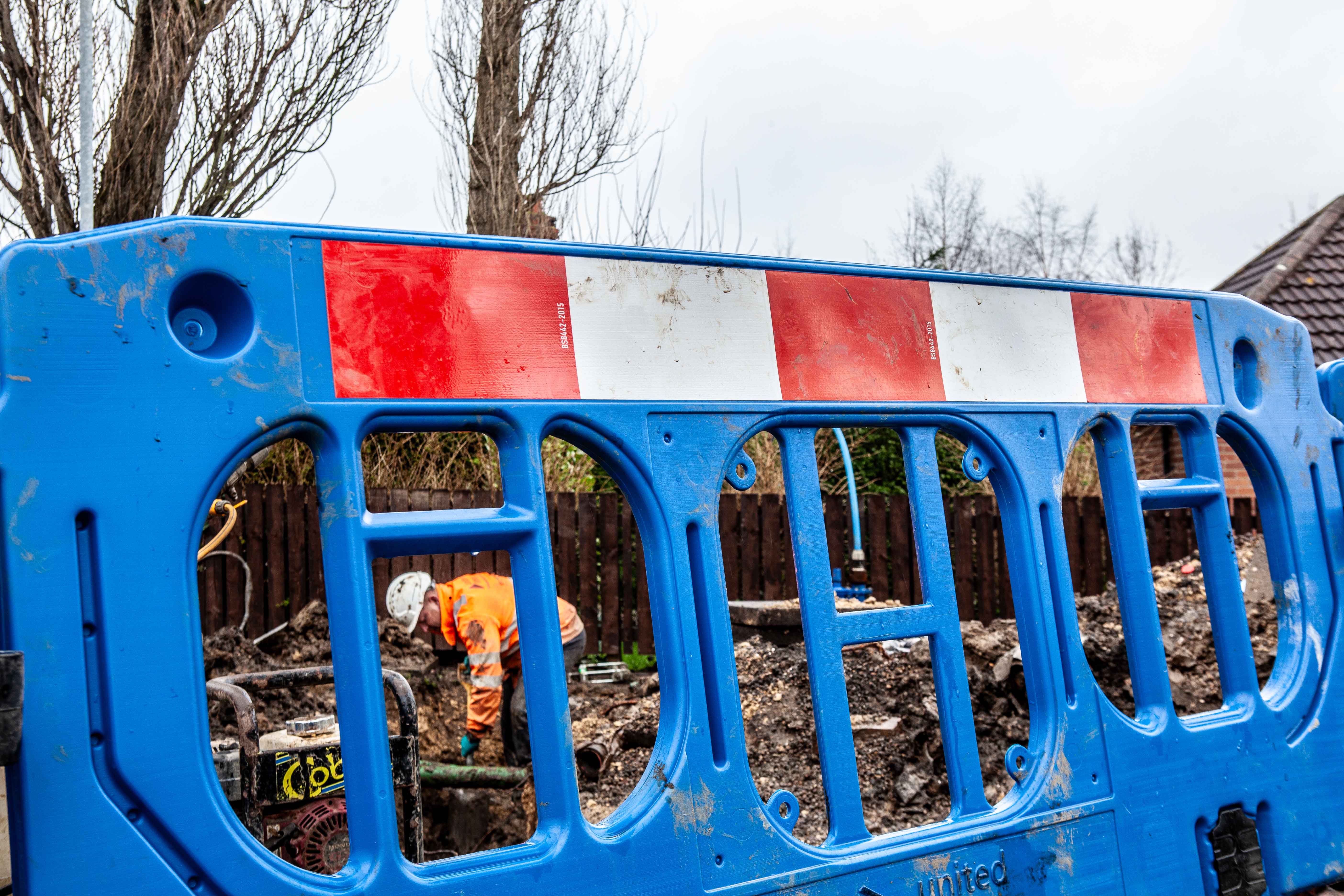 roadworks signage