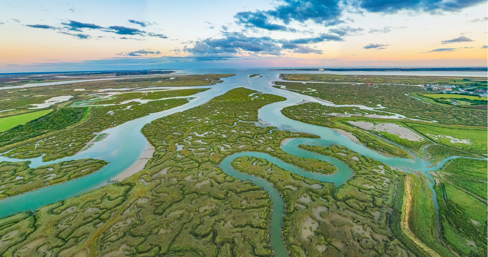 Tollesbury Wick Salt Marshes in Essex