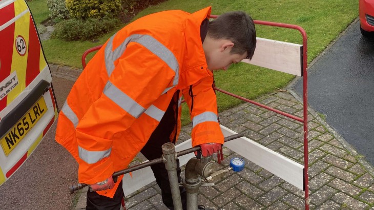 Northumbrian Water apprentice in Teesside