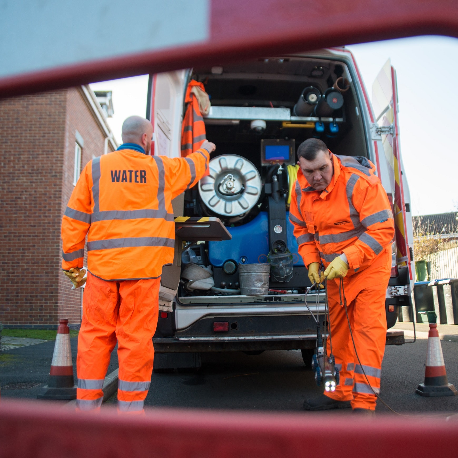 Northumbrian Water employees using CCTV