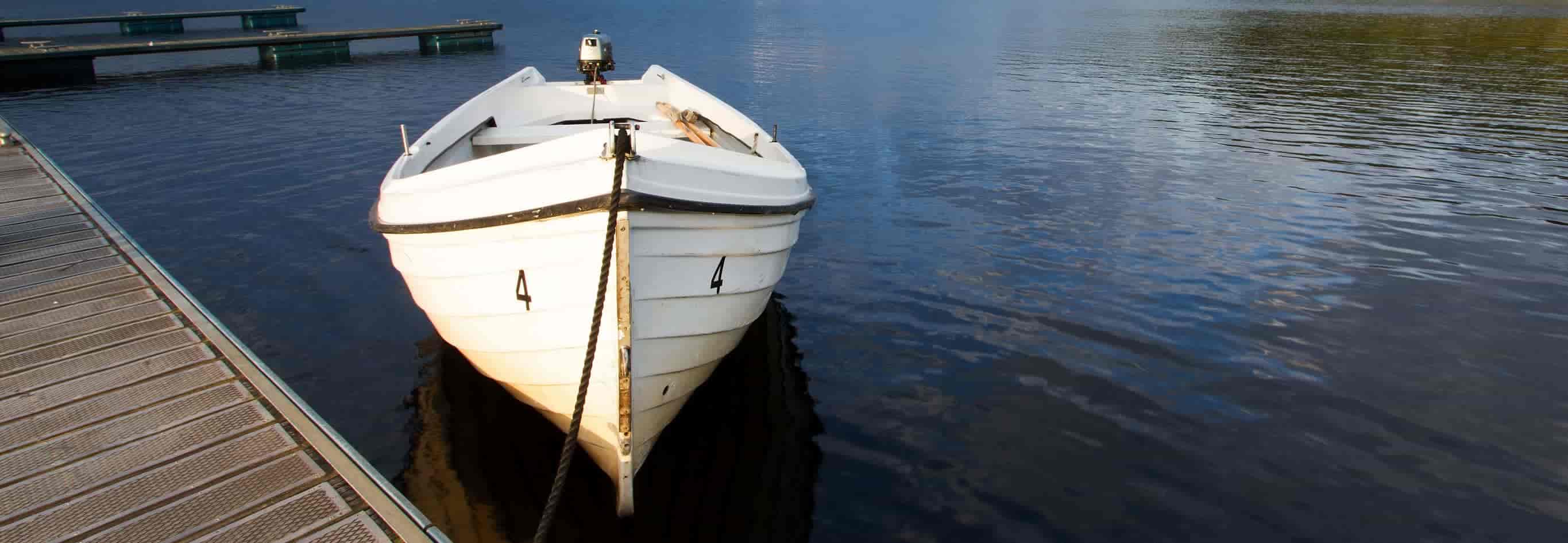 boat on Kielder Reservoir