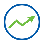 Our finances explained - graph arrow up icon