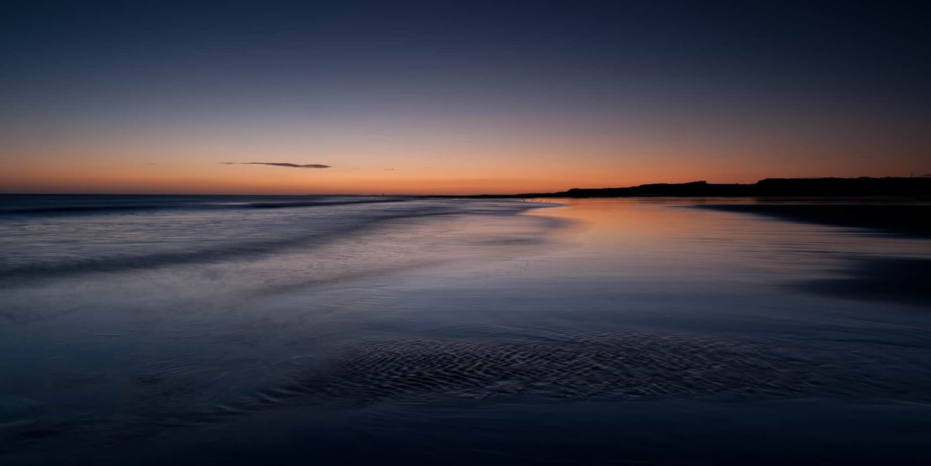 Beach at sunset